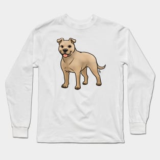 Dog - American Staffordshire Terrier - Natural Fawn Long Sleeve T-Shirt